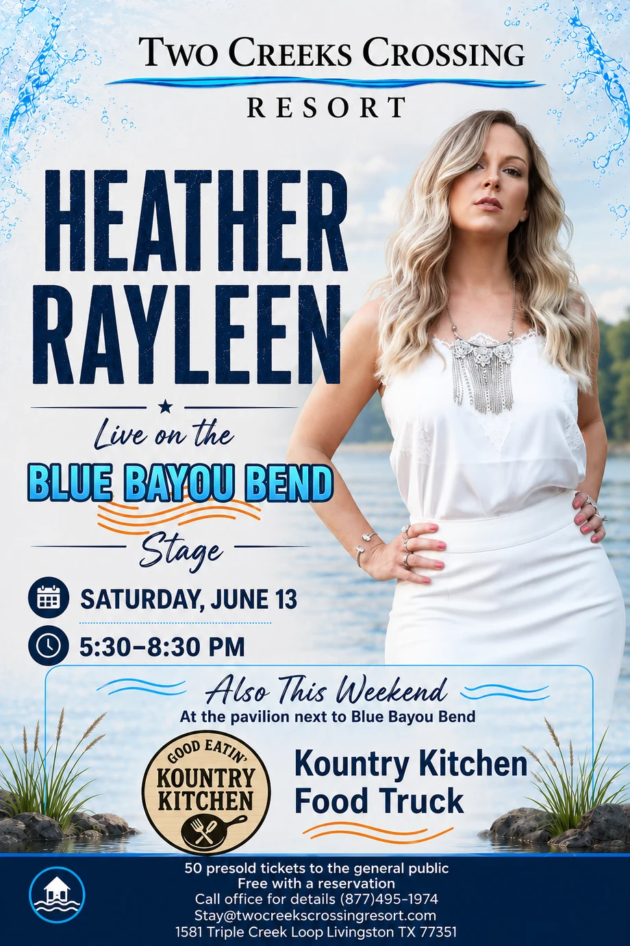 Heather Rayleen event flyer