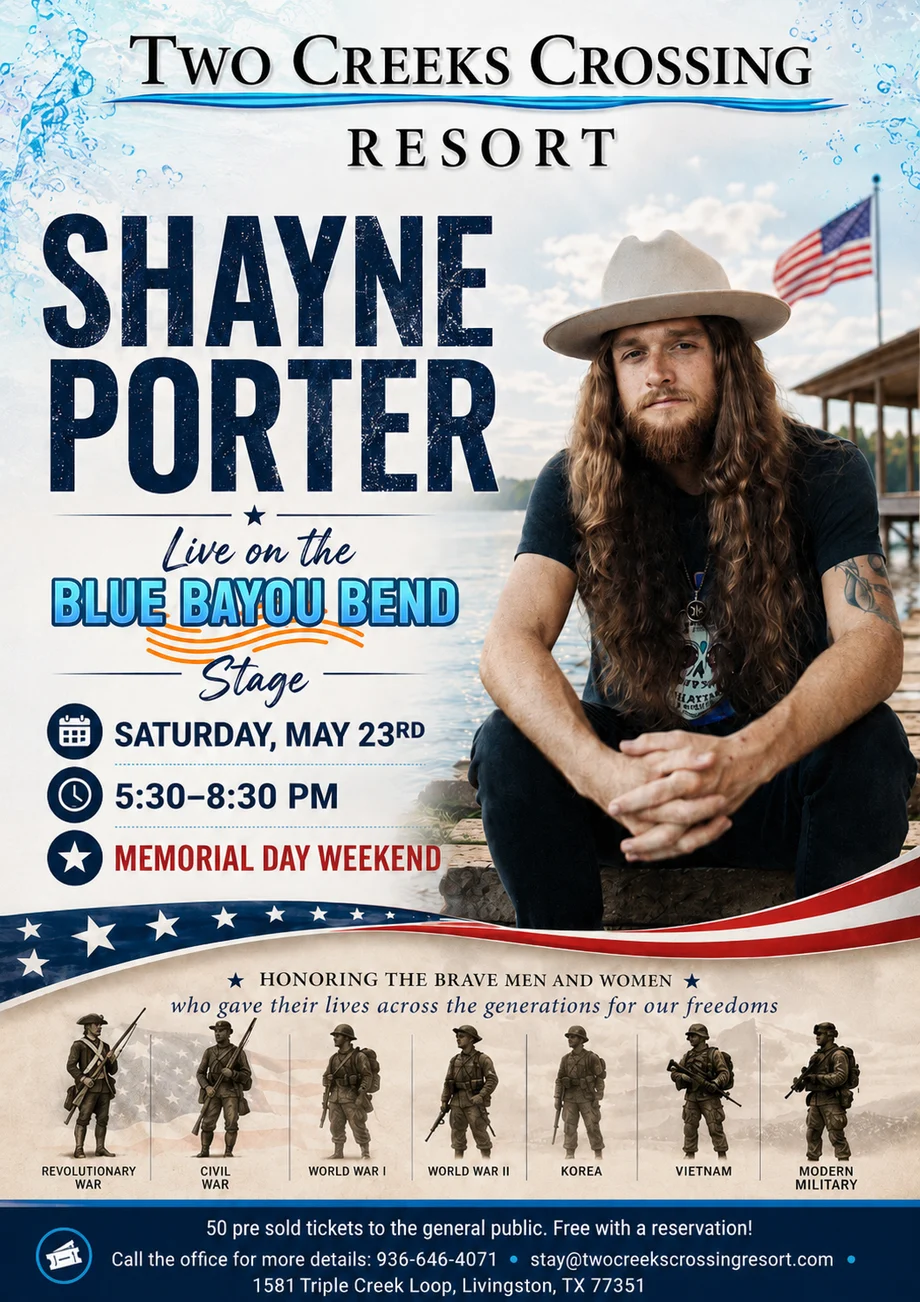 Shayne Porter event flyer
